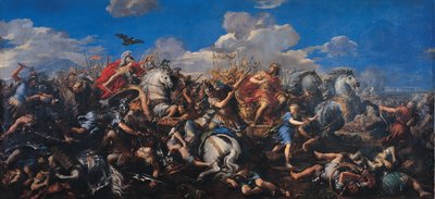 Slag van Alexander tegen Darius door Pietro da Cortona